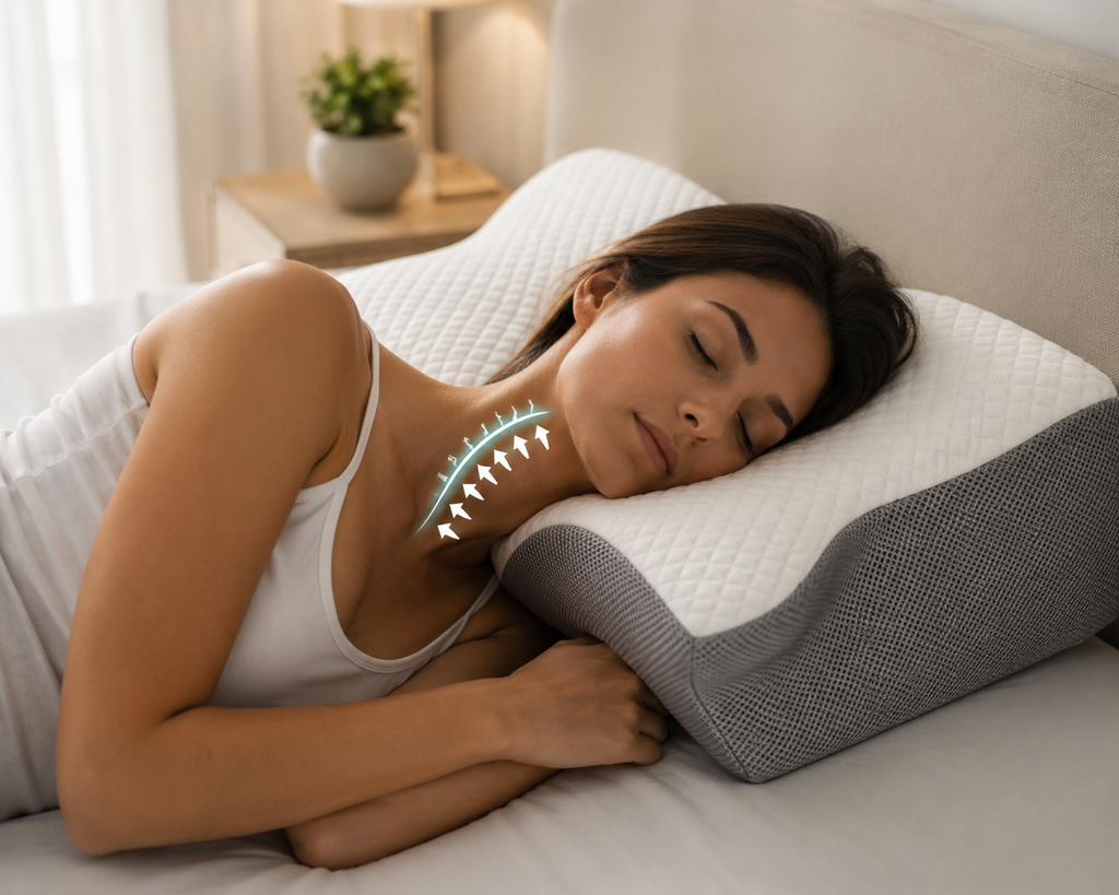 Almohada cervical ergonómica